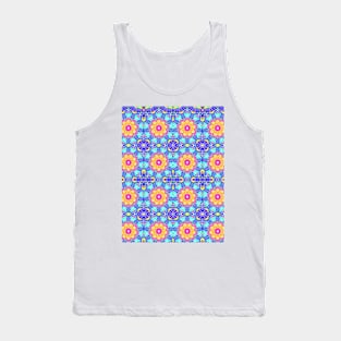 Psychedelic Floral Pattern Tank Top